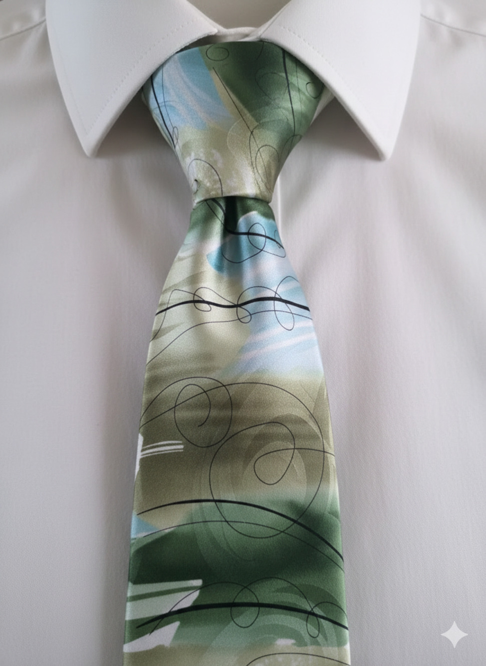 J. Garcia silk tie - Collection 53 Fifty Three - Nature Morte - 59"